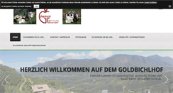 Desktop Screenshot of goldbichlhof.de